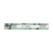 Vetplanten groene wedding logo adreslabel wikkel (Individueel)