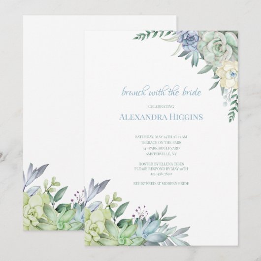 Vetplanten kaart (Voorkant / Achterkant)