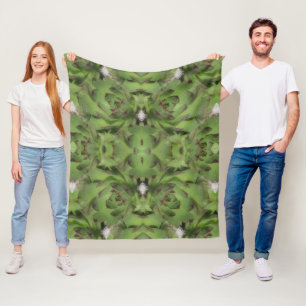 Vetplanten Kippen En Kuikens Abstract Patroon Fleece Deken