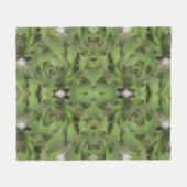 Vetplanten Kippen En Kuikens Abstract Patroon Fleece Deken (Voorkant (Horizontaal))