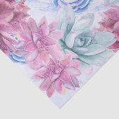 Vetplanten Moderne Chic Marmeren Bruiloft Feest Tissuepapier (Detail)