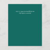 Vetplanten Roze Blush Mintgroene Budget Bruiloft (Achterkant)