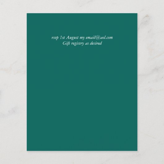 Vetplanten Roze Blush Mintgroene Budget Bruiloft (Achterkant)