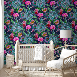 Vetplanten Tropische Tuin Behang