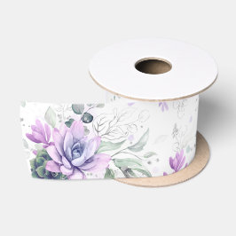 Vetplanten Zilver Groen Elegant Botanisch Satijnen Lint