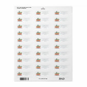 Vetplanten Zuidwestelijk Retouradres Etiket (Full Sheet)