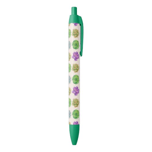 Vetplanten Zwarte Inkt Pen (Achterkant (Verticaal))