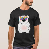 Vetpolair Beer LGBT Stuff Teen Girl Rainbow P T-shirt (Voorkant)