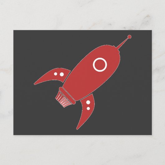 Vetretro Rocket Shiket Red Briefkaart (Voorkant)