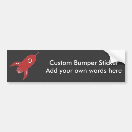 Vetretro Rocket Shiket Red Bumpersticker (Voorkant)