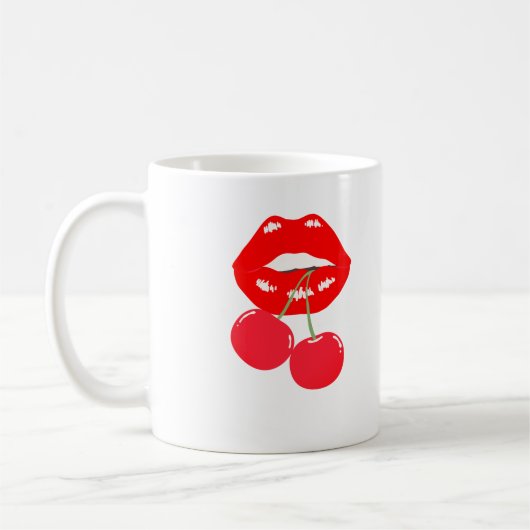 Vetrode lippen & Cherry Bite Mok (Links)