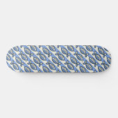 Vetroomblauwe vis persoonlijk skateboard (Horizontaal)