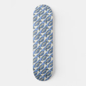 Vetroomblauwe vis persoonlijk skateboard (Voorkant)