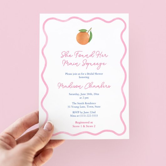 Vetroze Citrus Main Squeeze Vrijgezellenfeest Kaart