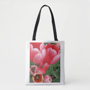Vetroze Tulp Bloemen Foto Tote Bag