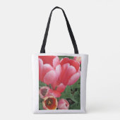 Vetroze Tulp Bloemen Foto Tote Bag (Achterkant)