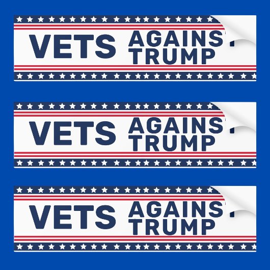 Vets Against Trump Politics Bumpersticker