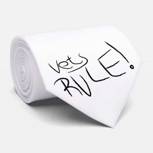 Vets Rule Stropdas (Opgerold)