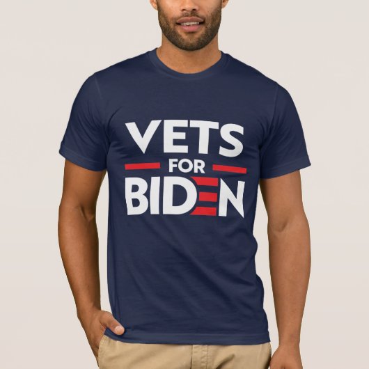 VETS VOOR JOE BIDEN T-SHIRT (Voorkant)