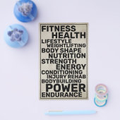 Vetsstijl geïnspireerd door fitnessflyer flyer (Enkel)