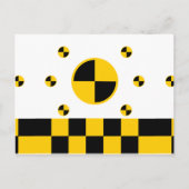 Vetstijl voor crashtestmarkers briefkaart (Voorkant)