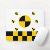 Vetstijl voor crashtestmarkers muismat (Met muis)