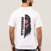 Vettakaran – gestileerde Theyyam Hunter T-shirt (Achterkant)