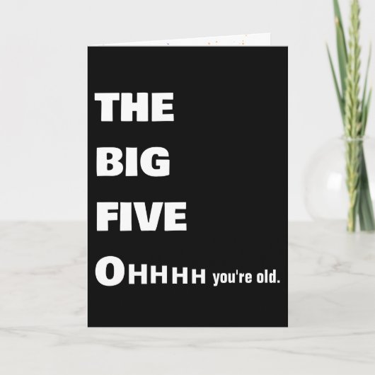 Vette 50ste verjaardag Humor Kaart (Voorkant)