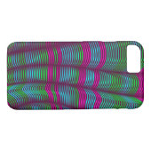 vette abstract-groene golvende en roze Case-Mate iPhone case (Achterkant (Horizontaal))