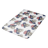 Vette Amerikaanse Cowboy Skull Badmat (Gekanteld)