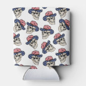 Vette Amerikaanse Cowboy Skull Blikjeskoeler (Achterkant)