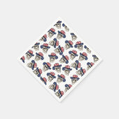 Vette Amerikaanse Cowboy Skull Servet (Hoek)