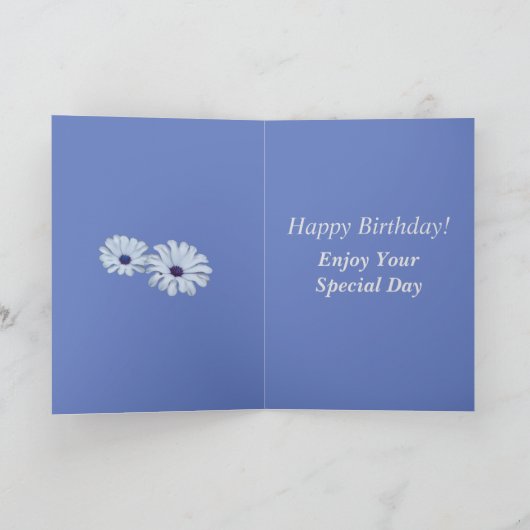 Vette Bloemen 80ste Verjaardag Kaart voor Mama (Binnen)