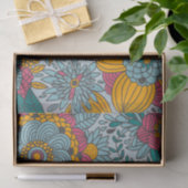 Vette bloemen en wijnstokken tissuepapier (Geschenk)