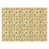 Vette Bloemen Geel Zonnige Zonnebloem Tuin Tafelkleed (Voorkant (Horizontaal))