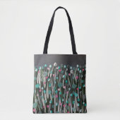 Vette bloemen tote bag (Voorkant)
