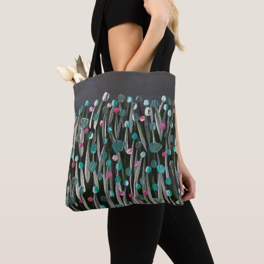 Vette bloemen tote bag (Dichtbij)
