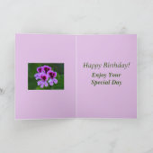 Vette Bloemen Verjaardag Kaart schoondochter (Binnen)