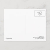 Vette bloemen - zwart en wit briefkaart (Achterkant)