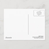 Vette bloemen - zwart en wit briefkaart (Achterkant)