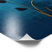 Vette Bloemenkunst met Abstracte Bloemen Foto Afdruk (Hoek)