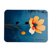 Vette Bloemenkunst met Abstracte Bloemen Magneet (Horizontaal)