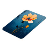 Vette Bloemenkunst met Abstracte Bloemen Magneet (Linkerzijde)