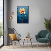 Vette Bloemenkunst met Abstracte Bloemen Poster