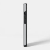 VETTE BLOEMENLETTER B MONOGRAM GRIJZE KLEUR iPhone HOESJE (Linkerkant)