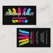 Vette borstels maken artiest visitekaartje (Voorkant / Achterkant)