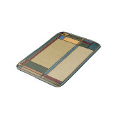 Vette bungalowkleuren badmat (Gekanteld)