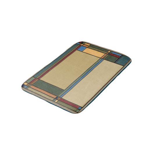 Vette bungalowkleuren badmat (Gekanteld)