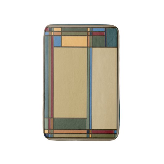 Vette bungalowkleuren badmat (Voorkant Verticaal)