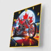 Vette Canadese helikopter onder een volle maan Vierkante Klok (Hoek)